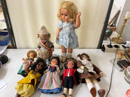 1 Lot diverse Puppen, Vitage Puppen suchen ein Zuhause
