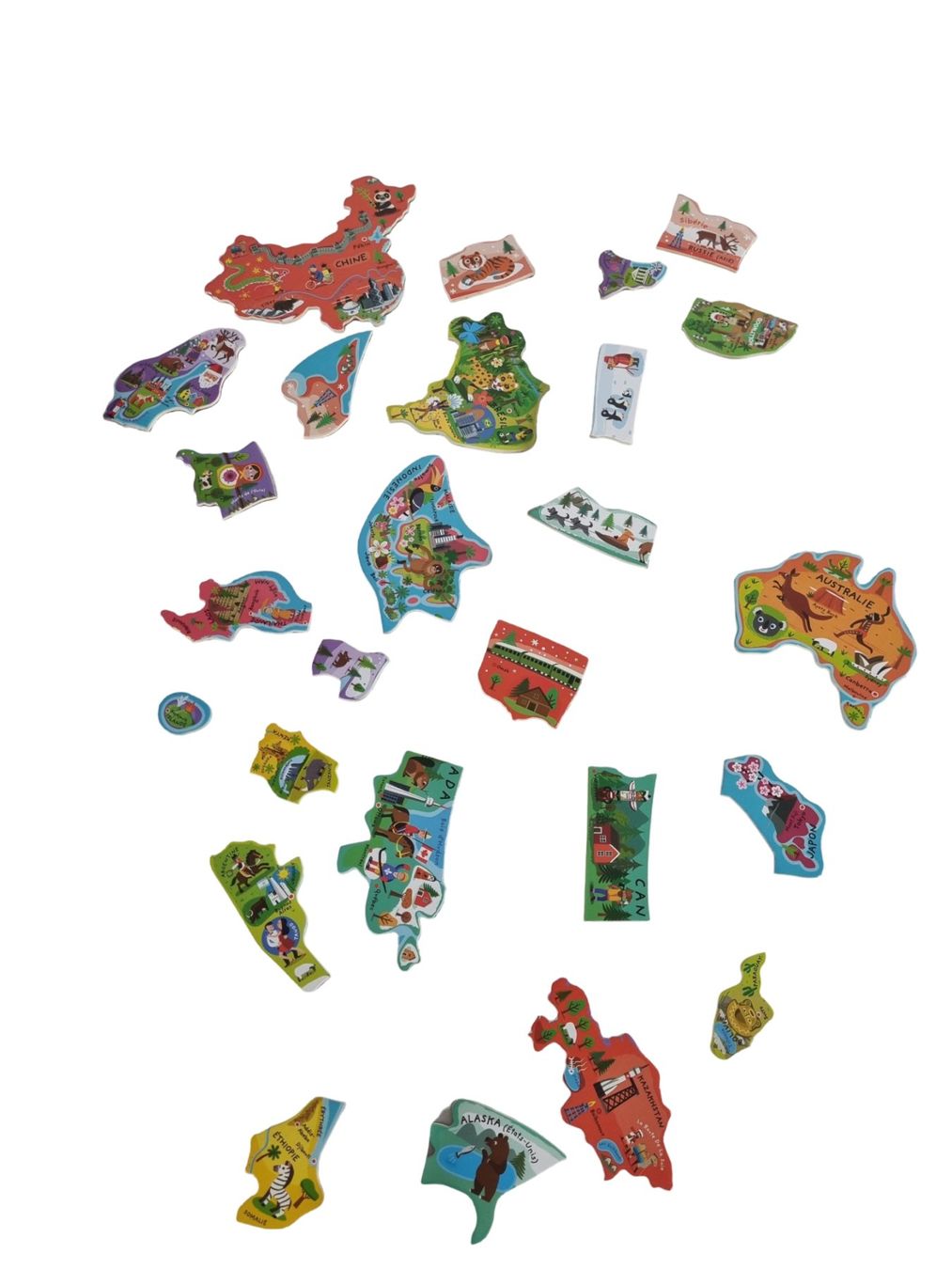 Janod Puzzles: JANOD PUZZLE Weltkarte magnetisch – Gebraucht aus Wangen b. Olten von Restwert_Wangen 2