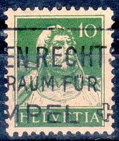 TELL BRUSTBILD 10 RP 1921 MASCHINEN-WERBESTEMPEL -109