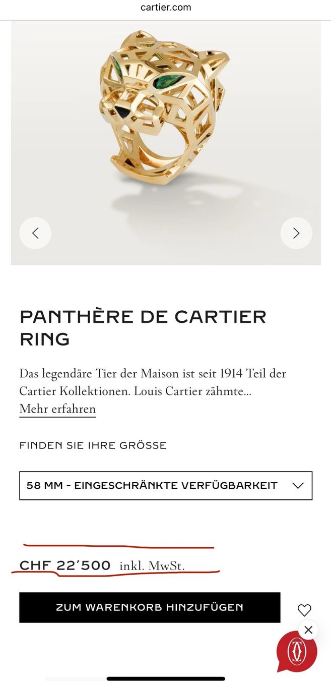 Ringe: Panthère Ring – Neu (gemäss Beschreibung) aus Lugano von dir_5287 4