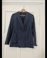 Blazer in Lino e cotone, color jeans, Max&co, taglia IT42