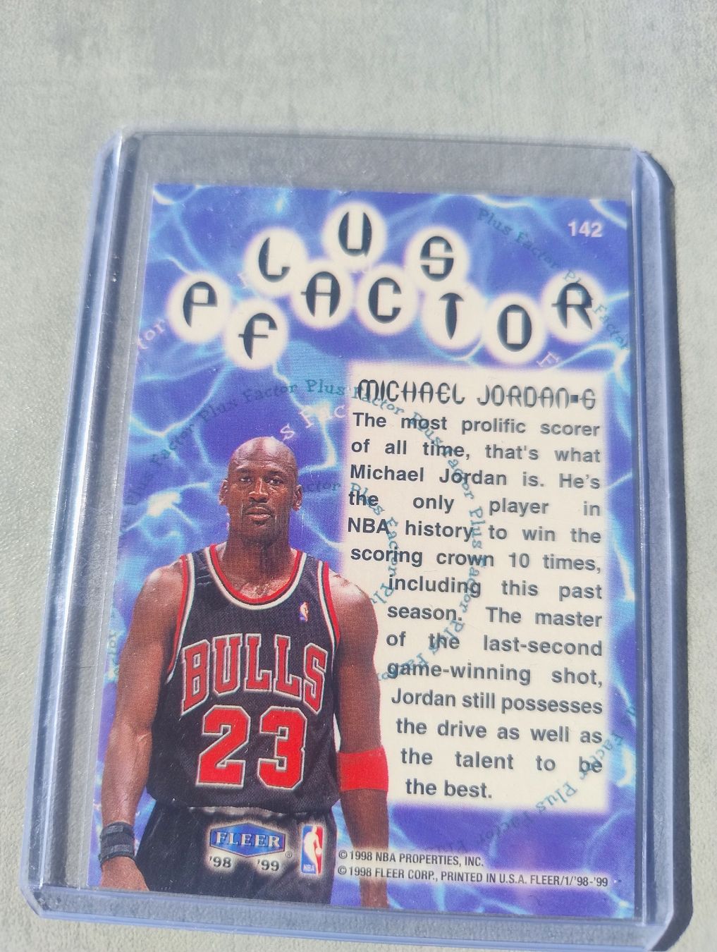 Nba Sammelbilder & Trading cards: NBA 1998 FLEER FACTOR TRADITION #142 MICHAEL JORDAN – Neu (gemäss Beschreibung) aus Martigny von jul_7s5x 1