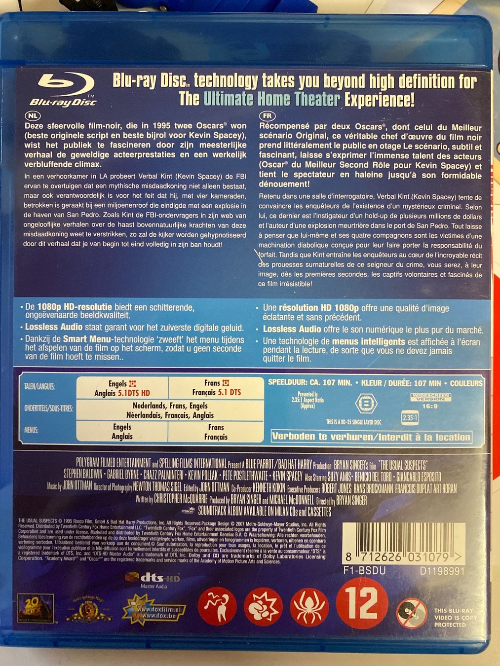 Tous les DVDs: Blu-ray: Usual Suspects, suspens garanti – D'occasion à Le Brassus par cinema13 1