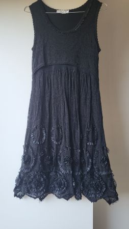 Adam Jones Paris Kleid Spitze schwarz Gr.36