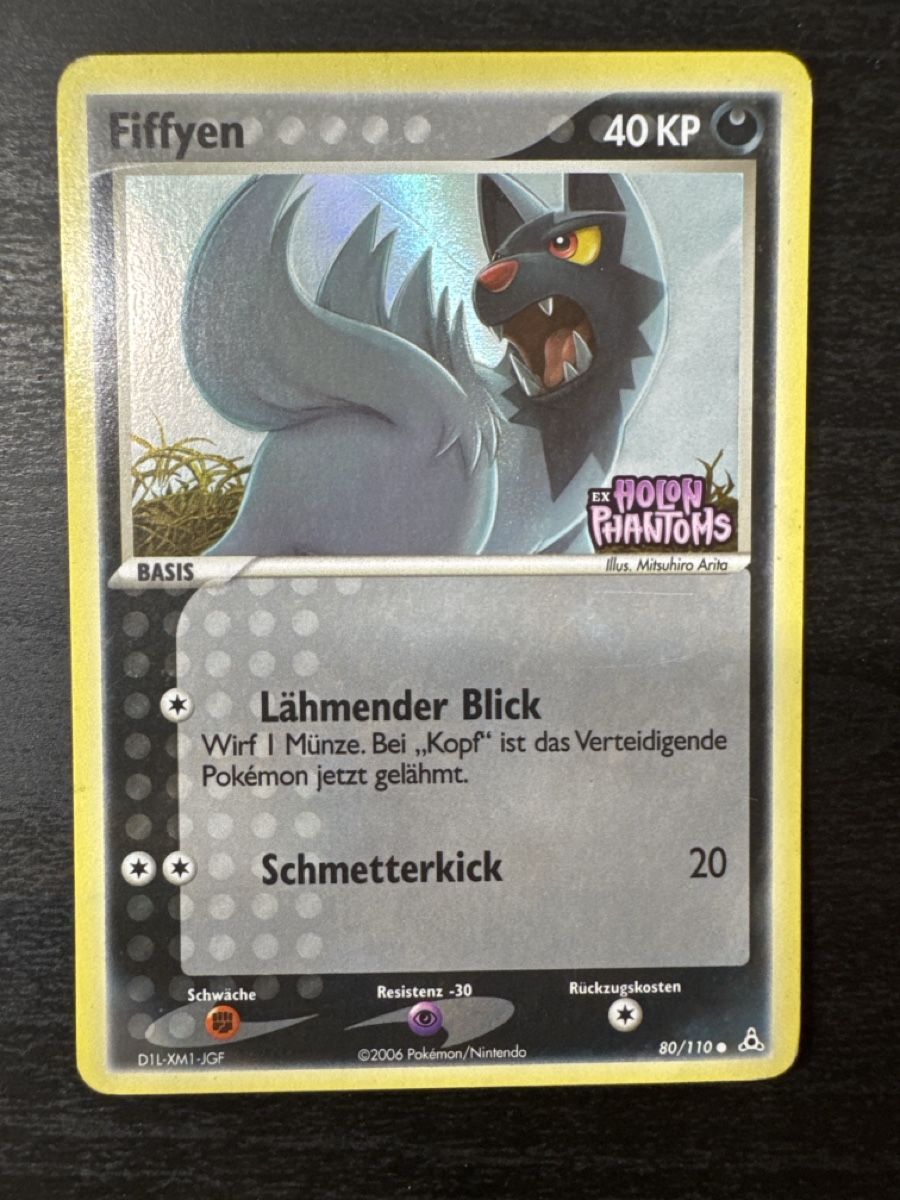 Pokémon Sammelbilder & Trading cards: Fiffyen Holo reverse Ex Holon Phantoms 80/110 – Gebraucht aus Belprahon von Rob_ain