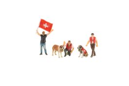 Figurenset "Gotthard-Fahnenschwinger Xaver" 5-teilig H0