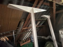 Designer Stehlampe, weiss, modern, Top Zustand!