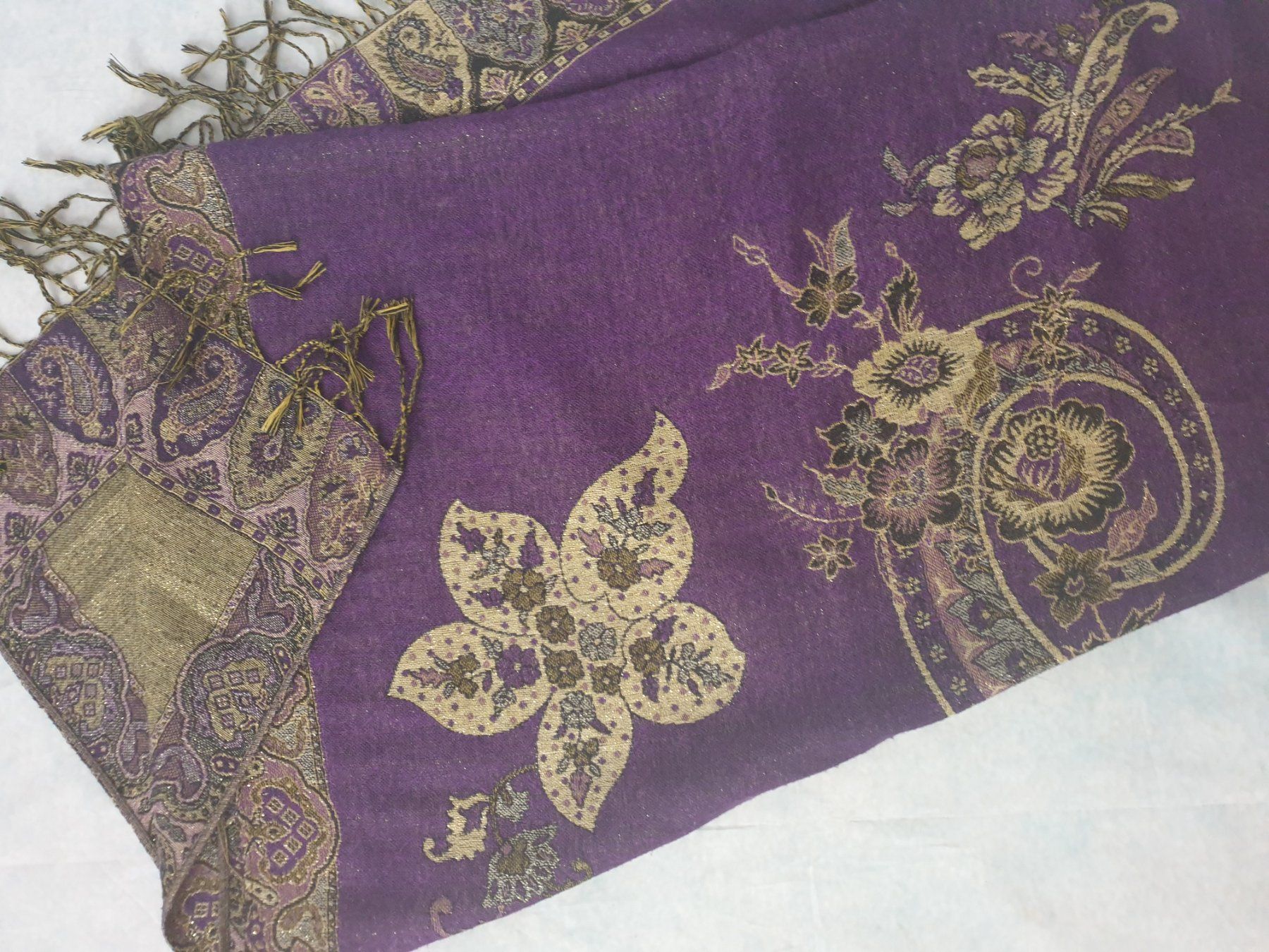 Foulards, Tücher & Schals: Pashmina violet – Neu (gemäss Beschreibung) aus Fribourg von VictoriaShop7 4