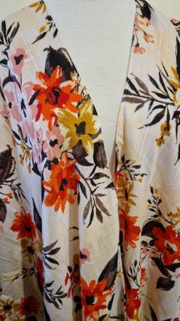Anna Field Sommer Kimono Blumenmuster Top Zustand!