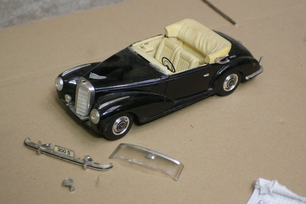 Auto A Escala 1/18 Mercedes-benz 300s 1955 Maisto Metálico Verde Oscuro