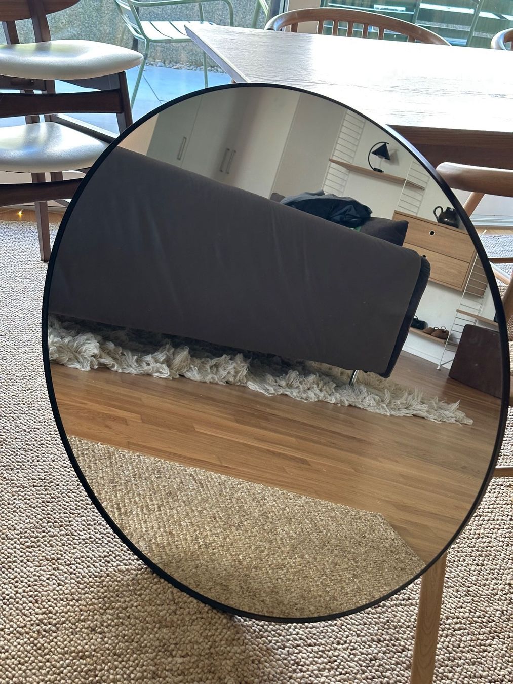 Ikea Miroirs: Spiegel IKEA Lindbyn 80 cm, Schwarz – D'occasion à Uitikon Waldegg par den_kys7 1