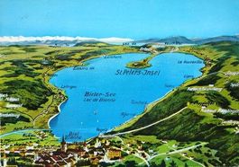 Bienne BIELERSEE Geographische Karte