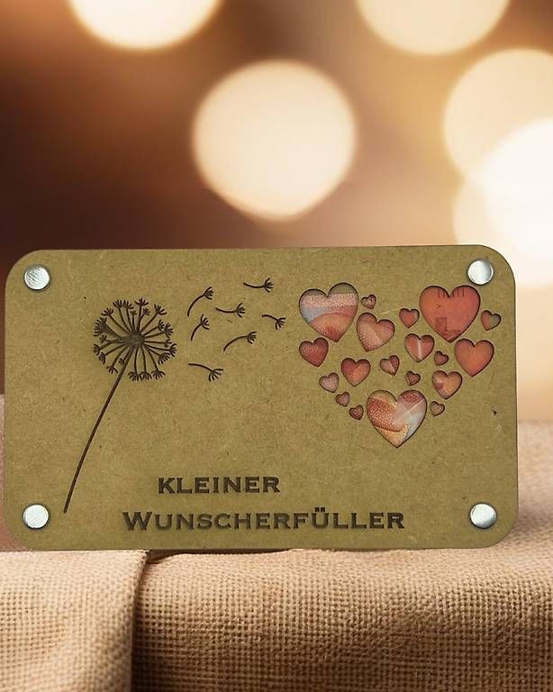 Cartoline: Holz Geschenkkarte – Nuovo e nell'imballaggio originale da Hinterforst venduto da TimberArt