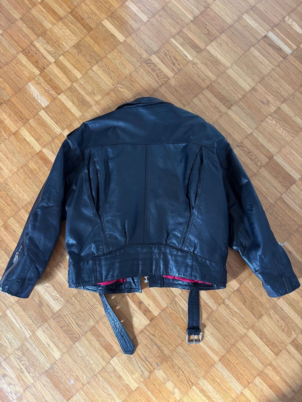 Vestes: Lederjacke schwarz mit Innenfutter – D'occasion à Rhäzüns par Nadl77 3