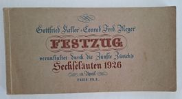 Sechseläuten Zürich 1926 - Seltener Festzug Gottfried Keller