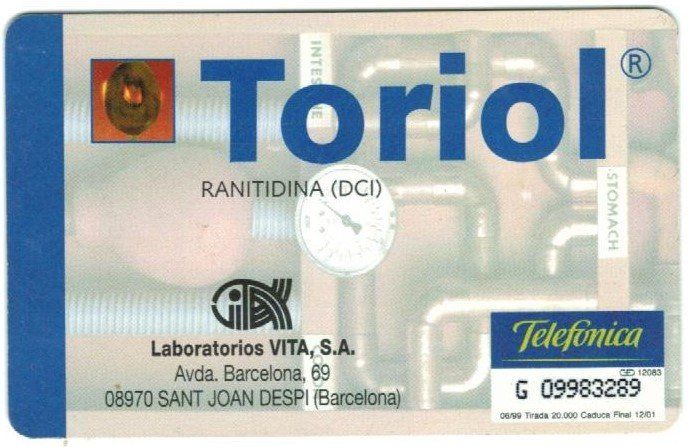 Schede telefoniche: Privat Telefonkarte Spanien Toriol – Usato da Zürich venduto da Tolima194 1