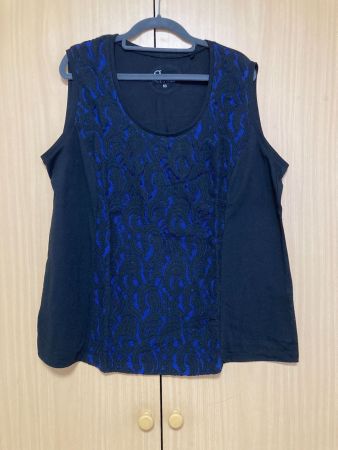 3x blau/schwarze Bluse Gr. 50