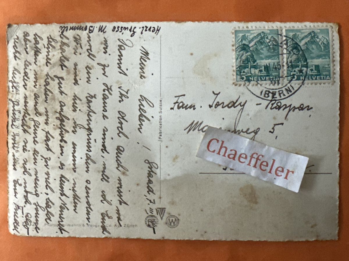 Cartes postales: 1945  Gstaad, Windspillen - Funl – D'occasion à Zürich par Chaeffeler 1