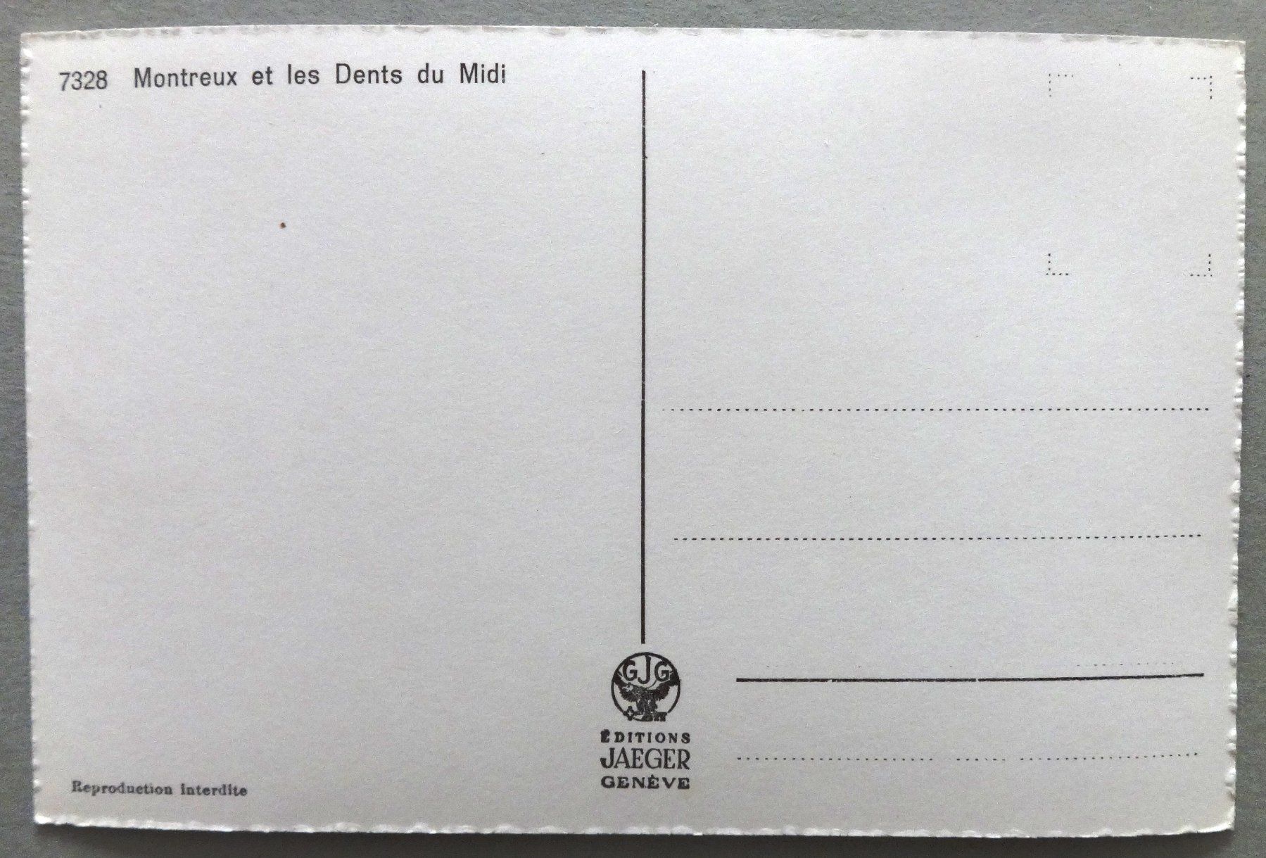 Ansichtskarten: Montreux et les Dents du Midi – Gebraucht aus Fétigny von Billy2miny 1