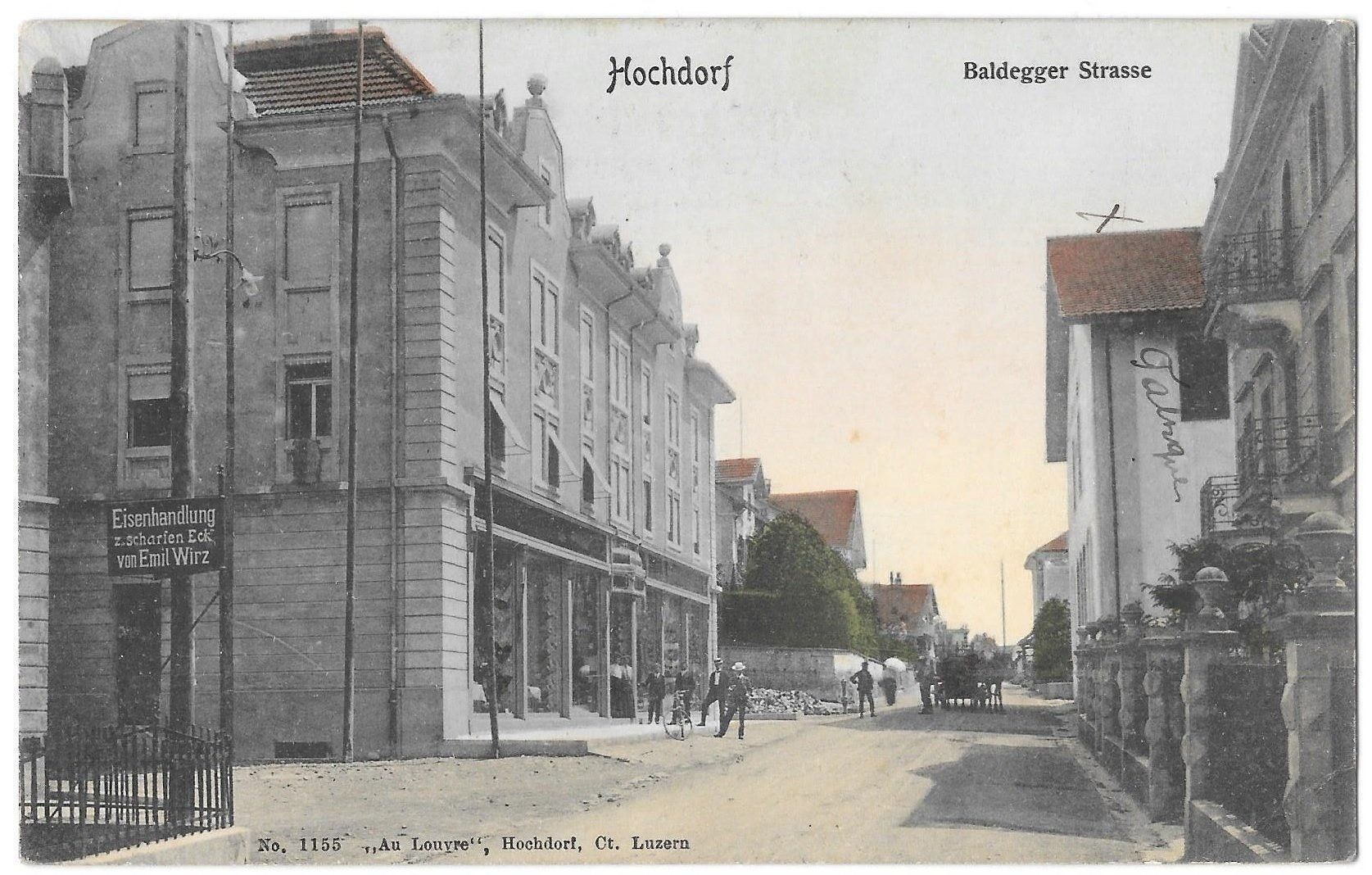 Ansichtskarten: Hochdorf Baldegger Strasse coloriert – Gebraucht aus Olten von clotaldi