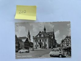Alte Ansichtskarte Baden (Schweiz) Rathaus mit Stempel 1961