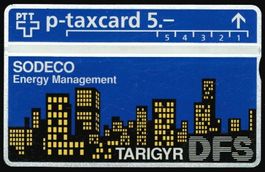 Taxcard 307L_89772 Sodeco 5 Fr ungebraucht 900 Ex