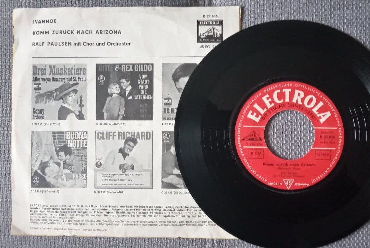 Vinyles: Ralf Paulsen ‎– Ivanhoe / 7" disque vinyl 45t – D'occasion à Le Locle par borgespatricia 1