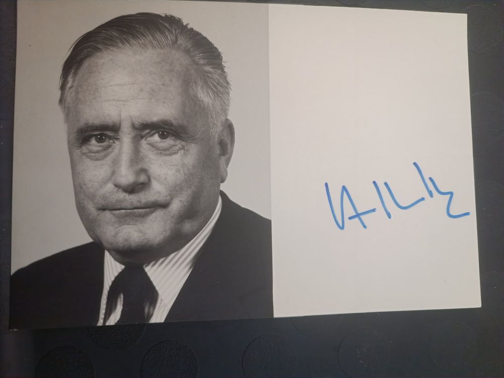 Georges-André Chevalaz - a.Bundesrat - handsigniert- † 2002 (Gebraucht ...