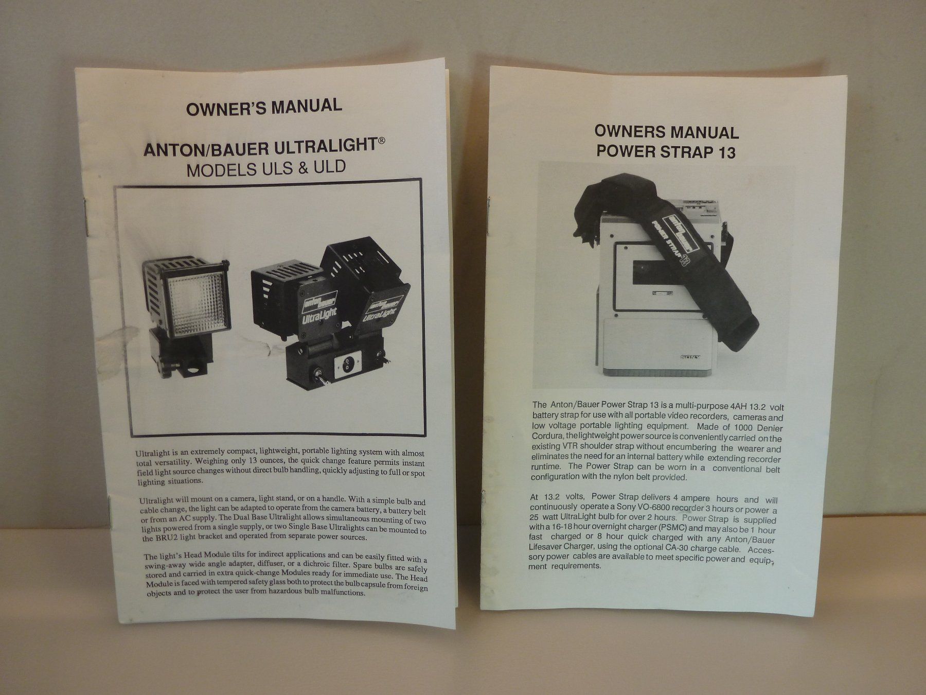 Fotocamera: Anton Bauer 13 Volt Video Gürtel-Beleuchtung Kit – Usato da Gwatt (Thun) venduto da Nocturnal_99 7