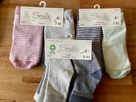 12 Paar Babysocken Gr. 15-18/23-26 *NEU*