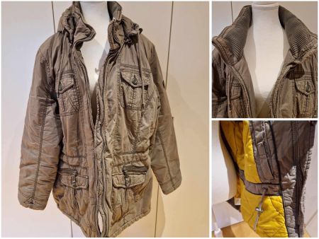 Winterjacke mit Kapuze, Gr. 46