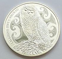 1 Silber-Unzen Münze "Laughing OWL" NEW ZEALAND von 2017