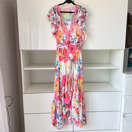 Sommerkleid in Wickeloptik, Gr. M