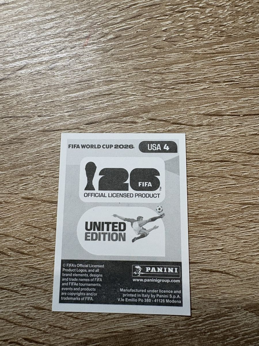 Panini Carte collezionabili: Panini Tim Ream Sticker USA4 – Nuovo (secondo la descrizione) da Langrickenbach venduto da swissluca 1