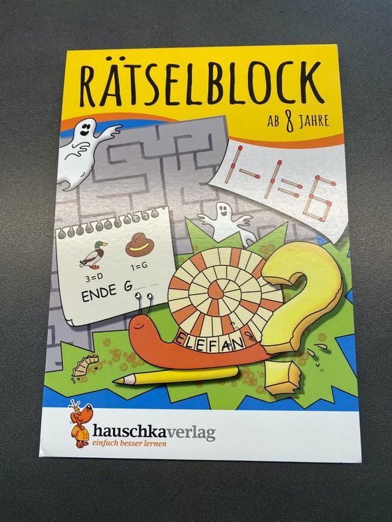  Rätselblock ab 8 Jahre Kinderrätsel Kinder NEU 