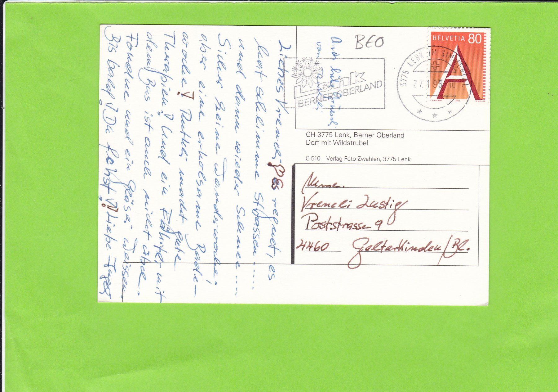 Cartoline postali: Lenk – Usato da St. Peterzell venduto da neckertal 1