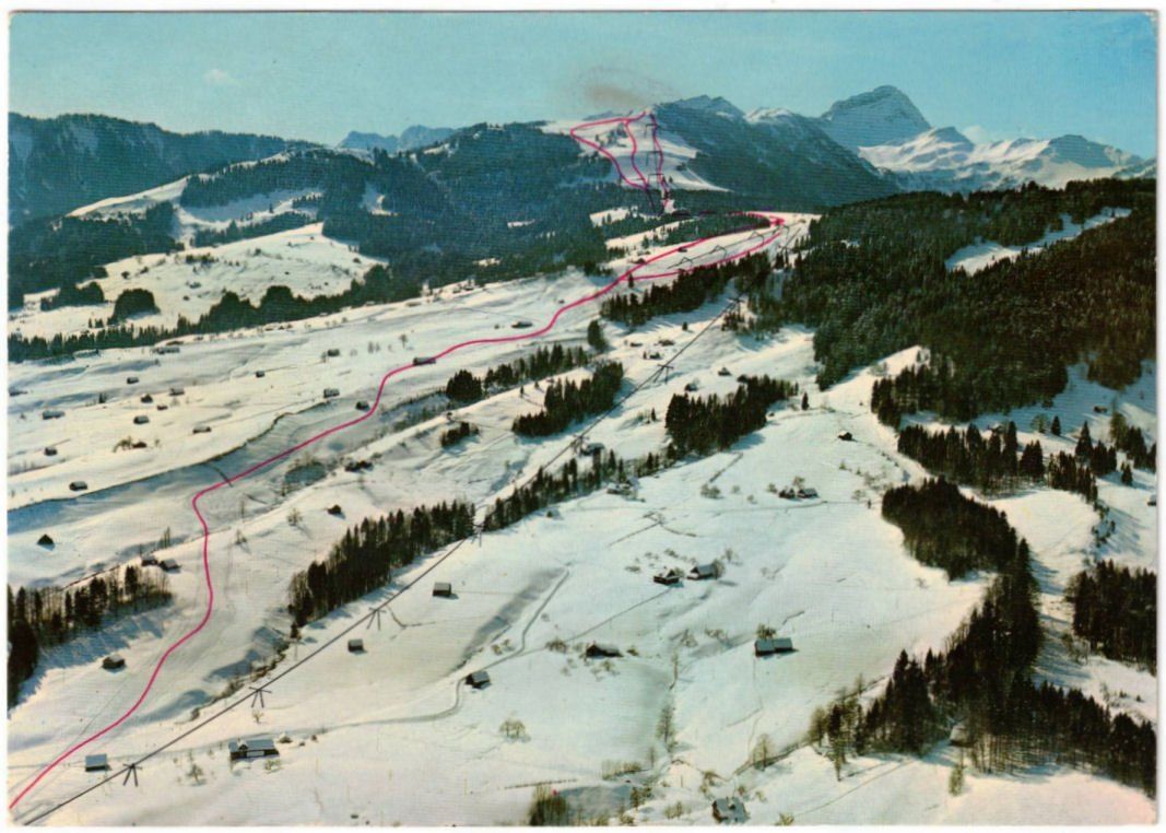 Cartoline postali: Krummenau - Skigebiet – Usato da Binningen venduto da Mountainrider