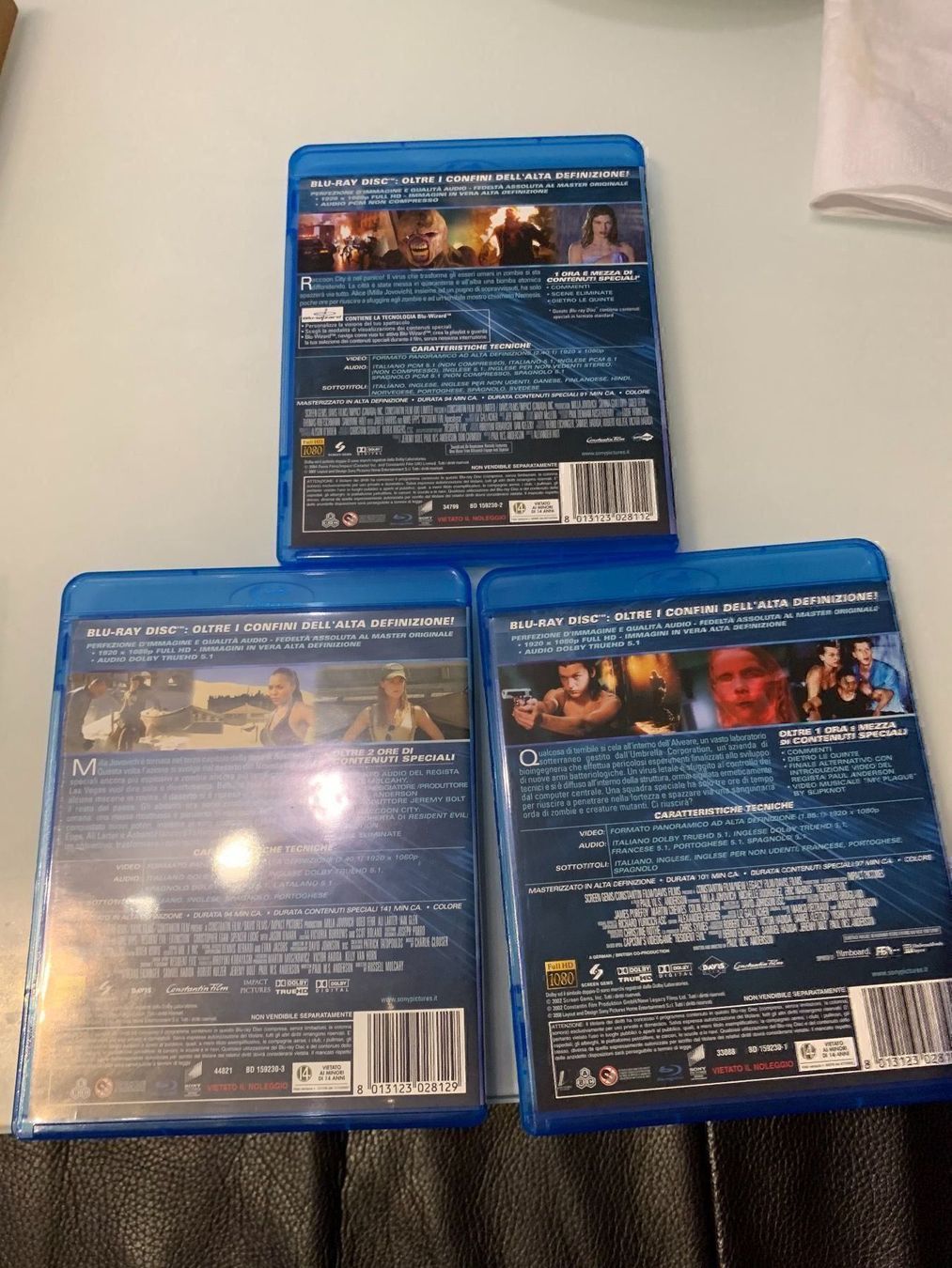Alle DVDs: blu rey resident evil italienisch – Gebraucht aus Goldach von ztp 2