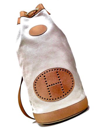 Hermès Sea Bag 28x28x50cm Leder/Canvas Neu Top Einmalig