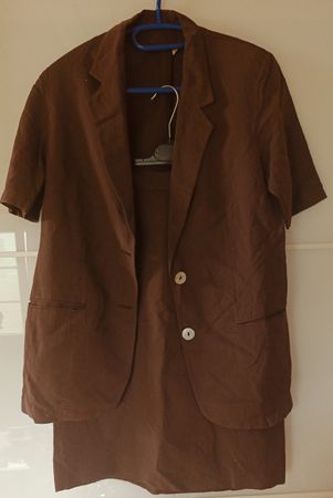 Zweiteiler Bluse mit Rock