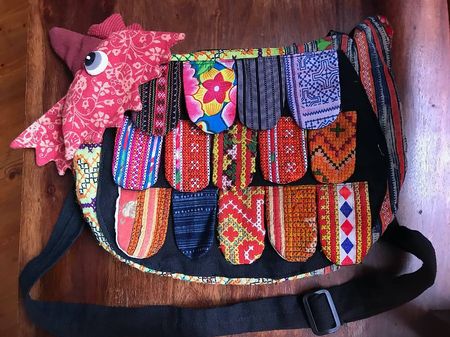 Sac à main en tissu colorée neuf