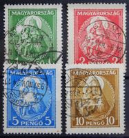 Ungarn Kat. 484-487 gest. 1932 Kat. 80 Euro