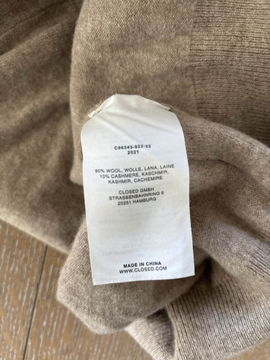 Closed Maglioni & Felpe: Closed Rollkragenpullover beige Wolle Kaschmir Grösse S – Usato da Zürich venduto da muz_5h6k 2