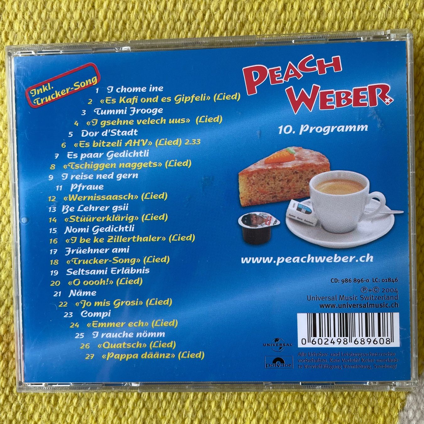 CD: PEACH WEBER-GÄXPRESSO – Usato da Rorschacherberg venduto da CD-Roli 1