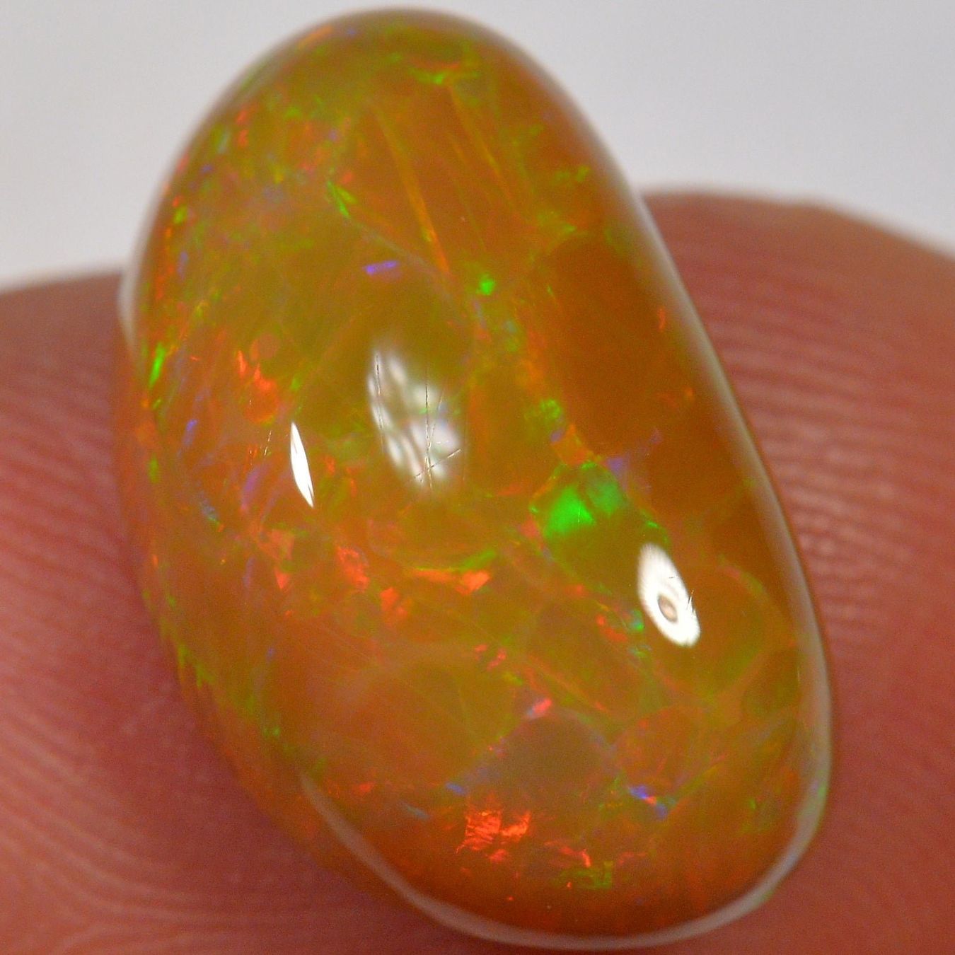 Pietre preziose: 6.6 Karat - Brown Base Cell Pattern - Äthiopischer Welo Opal – Nuovo (secondo la descrizione) da Rüti ZH venduto da DeinOpal 3