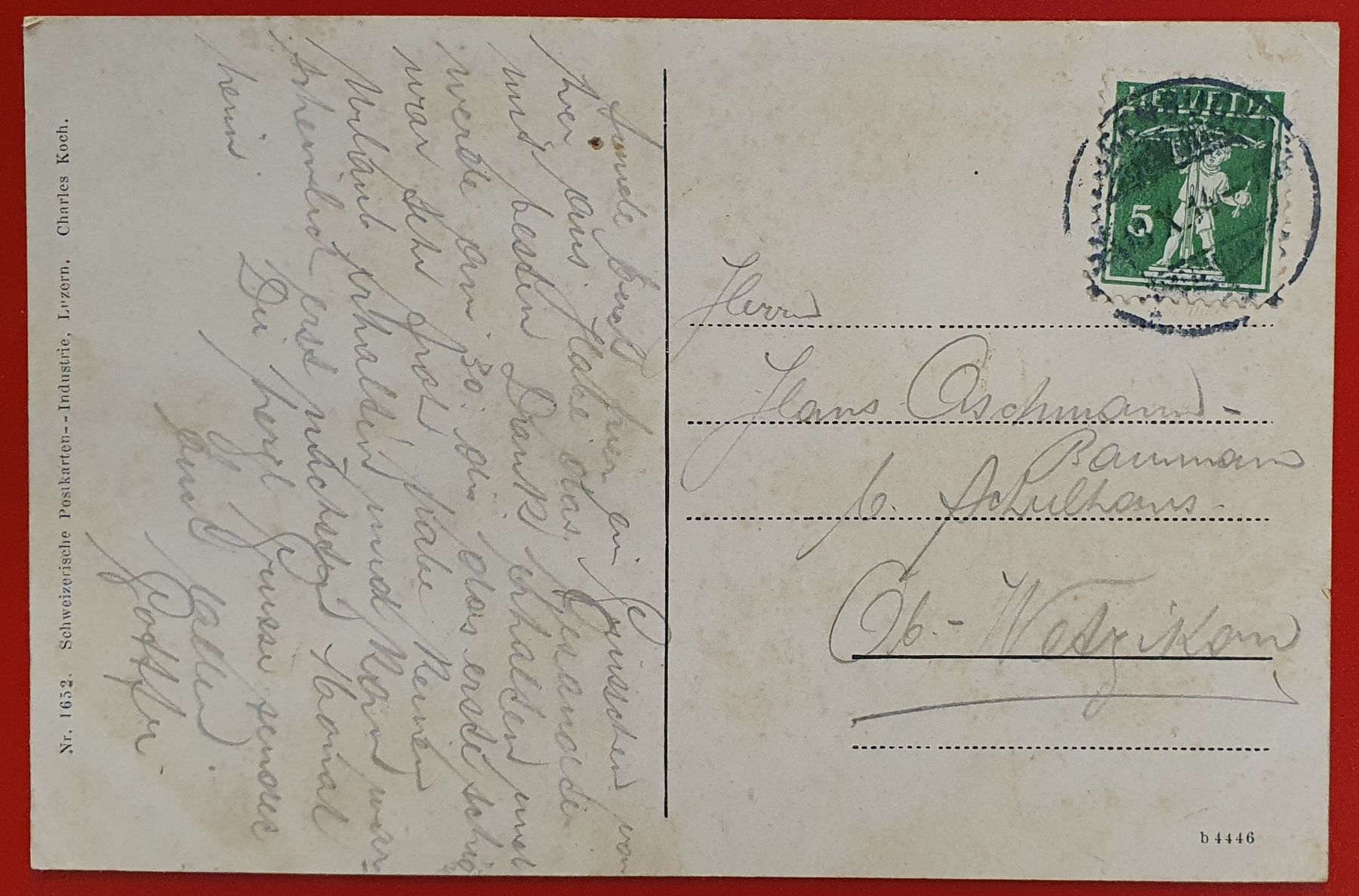 Cartoline postali: Herzogenbuchsee 1914 - Hotel Sonne, Kirchstrasse – Usato da Kreuzlingen venduto da Rschweiz1 1