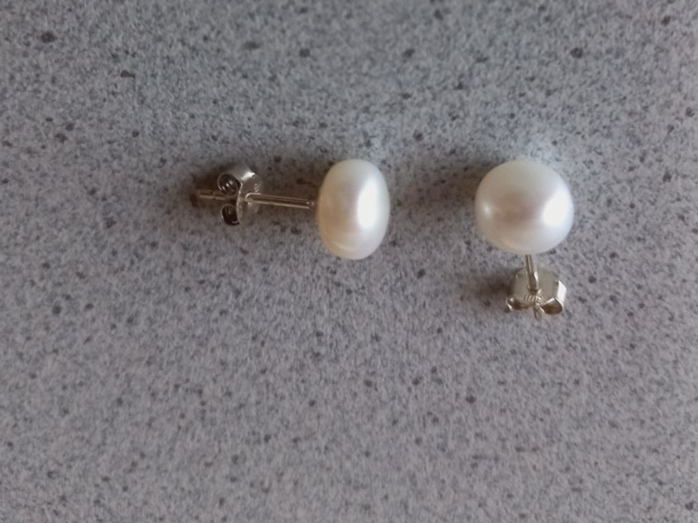 Orecchini pendenti & Orecchini a lobo: Perlen Ohrstecker Silber 925 – Nuovo e nell'imballaggio originale da Winistorf venduto da acreativ4