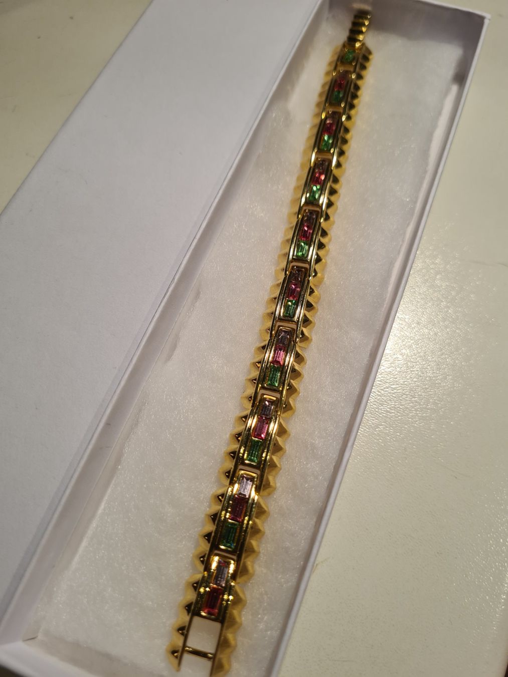 Swarovski Armbänder & -reifen: Swarovski plaquer bracelet doré strass multicolore🎁💎✨ – Gebraucht aus Monthey von 187-zeroo 3
