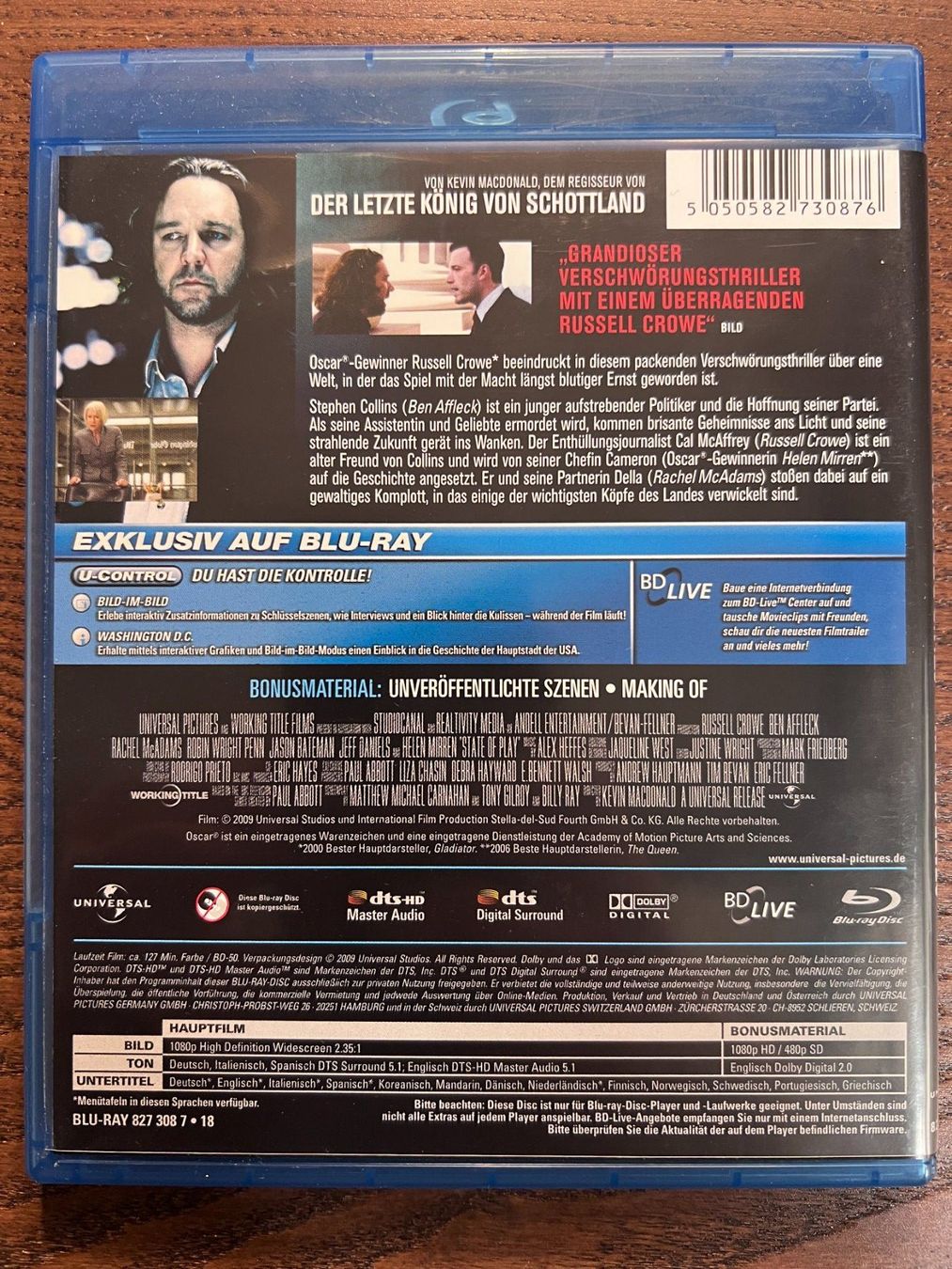 Tutti i DVDs: State of Play – Usato da Zürich venduto da Blu-ray_ZH 1