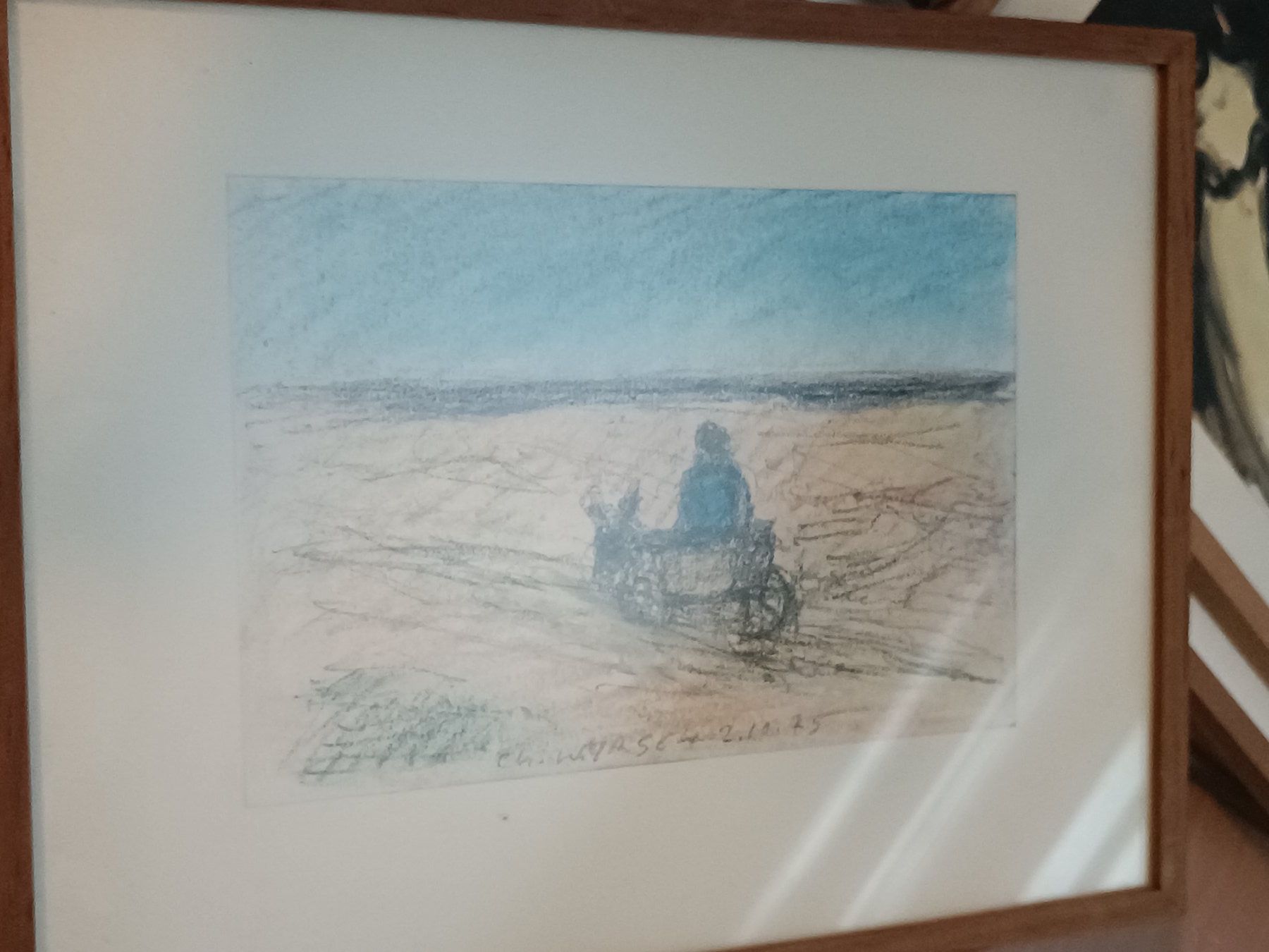 Dipinti: Charles Wyrsch - original Zeichnung – Usato da Menziken venduto da Artographs